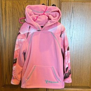 Huntworth girl’s pink oak tree camo hoodie
